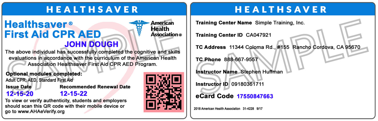 Sample Cards