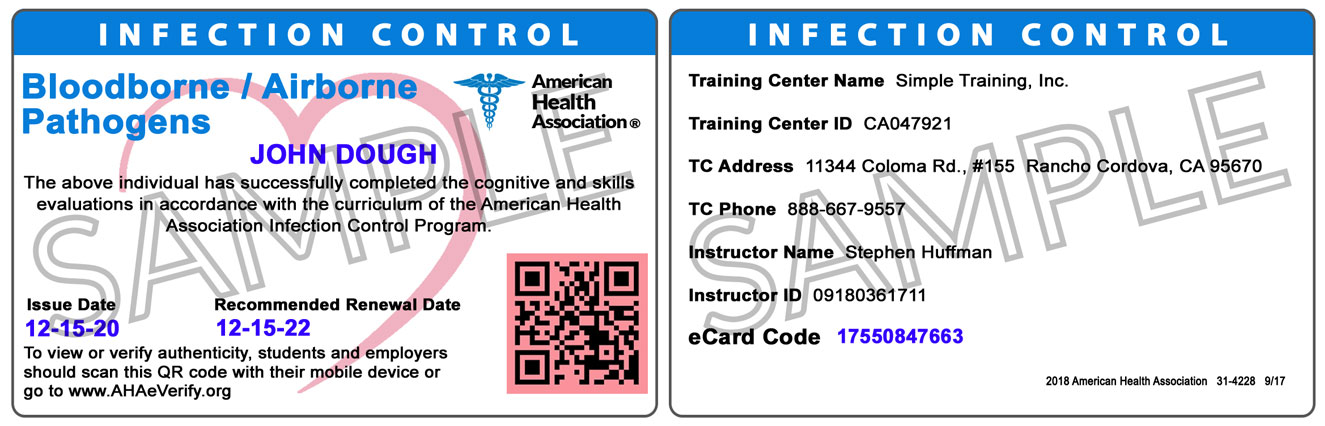 Sample Cards
