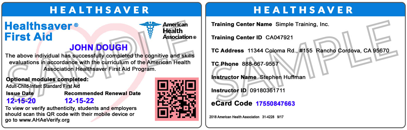 Sample Cards